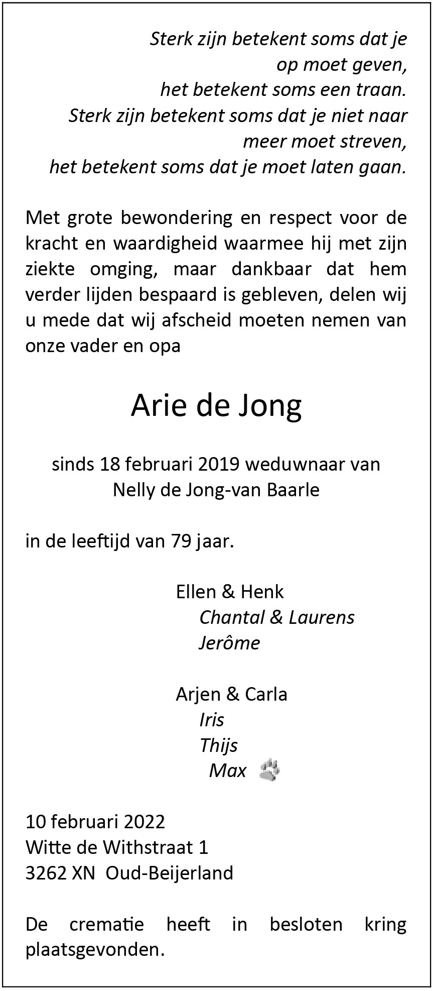 Arie de Jong